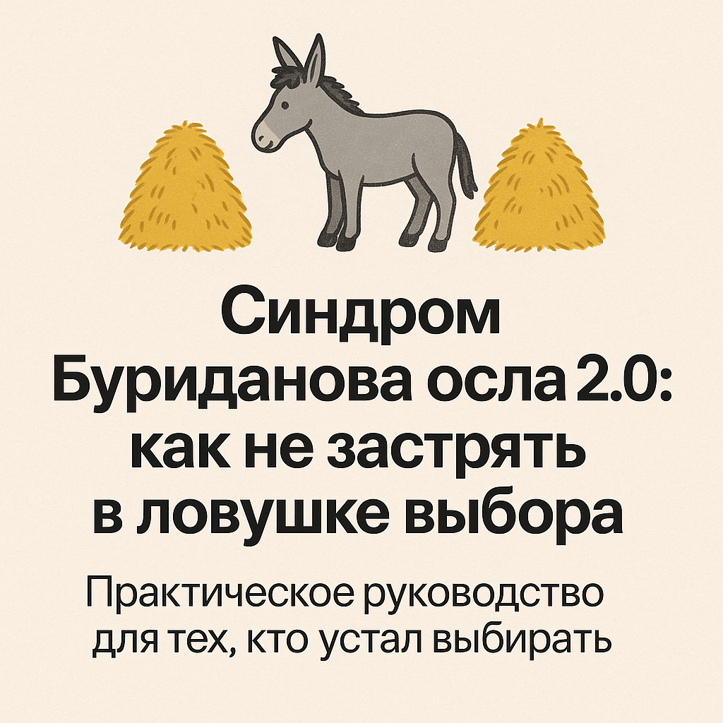 Подробнее о статье Синдром Буриданова осла 2.0: как не застрять в ловушке выбора